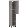 Stylish Highboard Grey Sonoma - 34.5x34x180 cm | HipoMarket