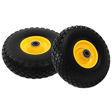 Solid PU Sack Truck Wheels - Heavy-Duty 2 pcs (3.00-4, 260x85)