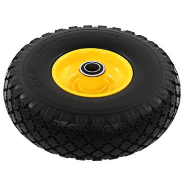 Solid PU Sack Truck Wheels - Heavy-Duty 2 pcs (3.00-4, 260x85)