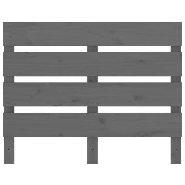 Grey Bed Frame 100x200 cm - Solid Pine Wood | HipoMarket