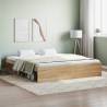 Bed Frame Sonoma Oak 180x200 cm Super King Size Colour sonoma oak Size 180 x 200 cm 