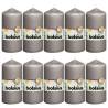 Bolsius Pillar Candles 10 pcs 120x58 mm Warm Grey Colour grey Size 120 x 58 mm Quantity in Package 10 