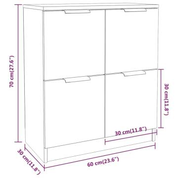 Sideboard Sonoma Oak | Modern Engineered Wood Storage