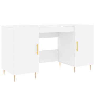 Elegant White Desk 140x50 cm | Durable & Stylish Design