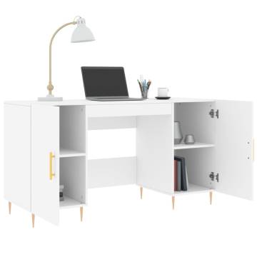 Elegant White Desk 140x50 cm | Durable & Stylish Design