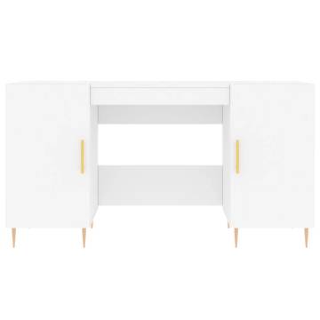 Elegant White Desk 140x50 cm | Durable & Stylish Design