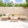 7 Piece Garden Lounge Set - Solid Pine Wood Outdoor Furniture