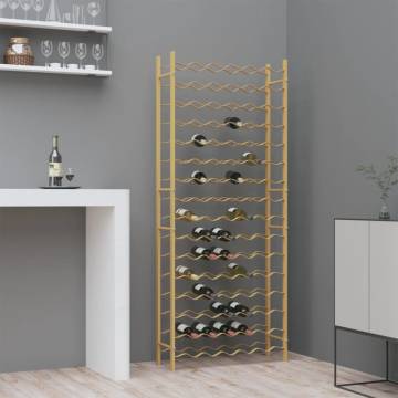 Gold Metal Wine Rack for 96 Bottles | Stylish & Durable