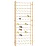 Gold Metal Wine Rack for 96 Bottles | Stylish & Durable