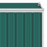 Triple Garbage Bin Shed Green 213x81x121 cm Steel | HipoMarket