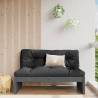 Garden Middle Sofa Grey - Solid Pine Wood | Hipomarket UK