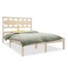 Solid Wood Bed Frame 135x190 cm Double | HipoMarket UK