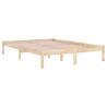 Solid Wood Bed Frame 135x190 cm Double | HipoMarket UK