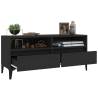 Stylish Black TV Cabinet - 100x34.5 cm | Hipo Market