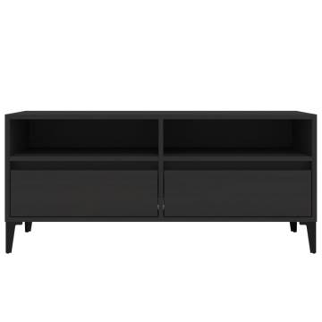 Stylish Black TV Cabinet - 100x34.5 cm | Hipo Market