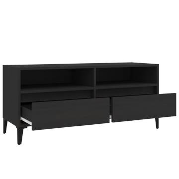 Stylish Black TV Cabinet - 100x34.5 cm | Hipo Market