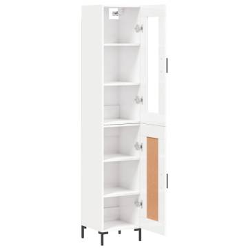 Highboard High Gloss White - Stylish Storage Solution