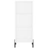 Stylish Highboard in High Gloss White | 34.5x32.5x180 cm