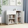 Stylish White Sideboard - 88x30x70 cm Engineered Wood