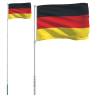 Germany Flag & Pole 5.55m Aluminium - Durable & Adjustable