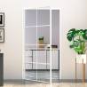 Interior Door White 102x201.5 cm - Tempered Glass & Aluminium