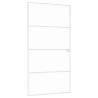 Interior Door White 102x201.5 cm - Tempered Glass & Aluminium