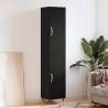 Highboard Black 34.5x34x180 cm Engineered Wood Colour black Quantity in Package 1 Model 1 door 