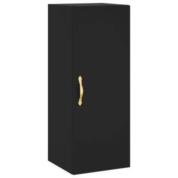 Elegant Highboard in Black - 34.5x34x180 cm | HipoMarket