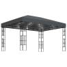 Gazebo with LED String Lights 3x4m Anthracite - Hipomarket