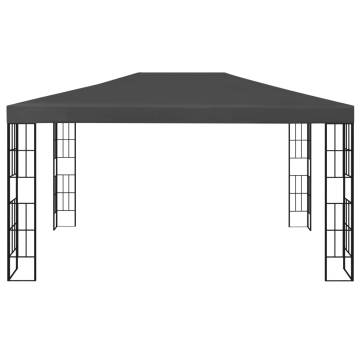 Gazebo with LED String Lights 3x4m Anthracite - Hipomarket