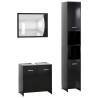 3 Piece Black Bathroom Furniture Set - Stylish & Functional