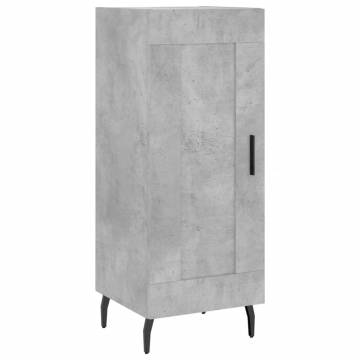 Stylish Highboard Concrete Grey - 34.5x34x180 cm | HipoMarket