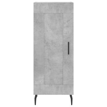 Stylish Highboard Concrete Grey - 34.5x34x180 cm | HipoMarket