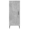 Stylish Highboard Concrete Grey - 34.5x34x180 cm | HipoMarket