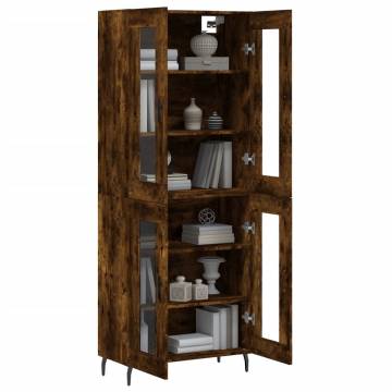 Highboard Smoked Oak - Stylish Storage Solution | HipoMarket