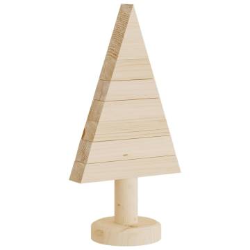 Wooden Christmas Trees for Deco - 2 pcs, 30 cm Solid Pine