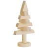 Wooden Christmas Trees for Deco - 2 pcs, 30 cm Solid Pine