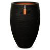 Capi Vase Nature Rib Deluxe 45x72 cm Black | Hipomarket