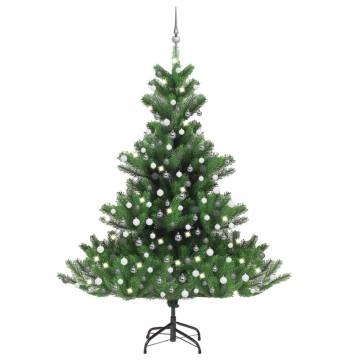 Nordmann Fir Artificial Christmas Tree LED&Ball Set 210cm