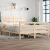 Bed Frame Solid Wood Pine 140x200 cm Colour natural Size 140 x 200 cm 