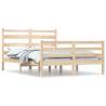 Solid Wood Pine Bed Frame 140x200 cm - Classic Comfort