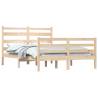 Solid Wood Pine Bed Frame 140x200 cm - Classic Comfort