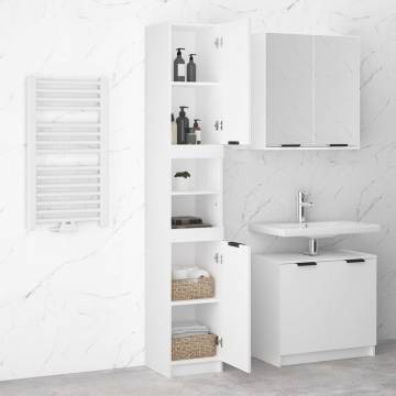 Stylish White Bathroom Cabinet - 32x34x188.5 cm | HipoMarket