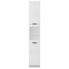 Stylish White Bathroom Cabinet - 32x34x188.5 cm | HipoMarket