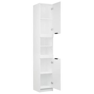 Stylish White Bathroom Cabinet - 32x34x188.5 cm | HipoMarket