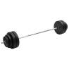 Barbell with Plates 60 kg Weight 4 x 10 kg + 2 x 5 kg + 2 x 2 kg Number of 1 