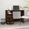 Elegant Smoked Oak Desk with Drawers - 102x50 cm | HipoMarket