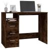 Elegant Smoked Oak Desk with Drawers - 102x50 cm | HipoMarket