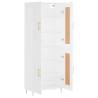 Stylish Highboard in White - 69.5x34x180 cm | HipoMarket