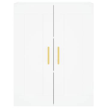 Stylish Highboard in White - 69.5x34x180 cm | HipoMarket